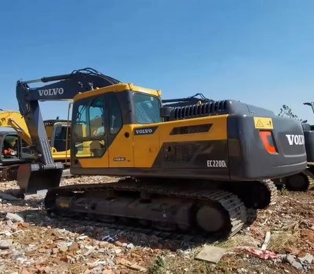 Excavadora Volvo EC220DL original de 22 toneladas Excavadora crawler usada Em bom estado
