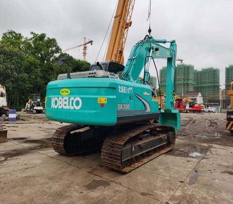 Modelo de motor Hino Hino J05E Excavadora Kobelco de segunda mão Verde Sk200 Excavadora com potência de 114kw