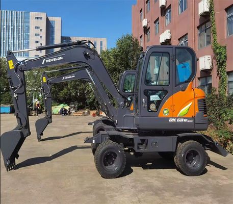 DX60W Excavadora Usada Doosan 2,9m Máquina Excavadora Usada