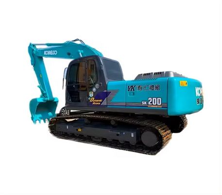 2015 ano 20600kg Azul Segundo - Escavação manual Kobelco Sk200 com modelo de motor Hino Hino J05E