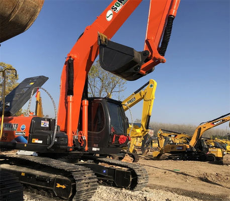 Boa condição de segunda mão 19400KG Orange Hitachi Excavator Zx200 com motor ISUZU AA-6BGIT