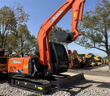 5850 kg de segunda mão Em bom estado Hitachi ZX60 com 0,22m3 Capacidade de balde Venda quente
