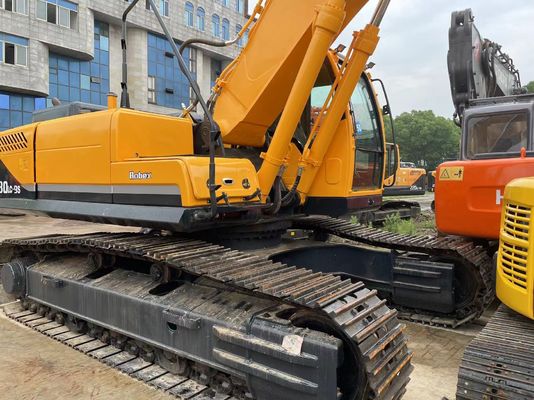 Cummins Motor Excavator Digger Hyundai 220-9s 5-10 metros Altura de descarga Bom estado 50 toneladas Peso operacional