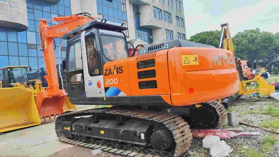 Boa condição 19400KG Laranja Excavadora Hitachi Zx200 de segunda mão com motor ISUZU AA-6BGIT