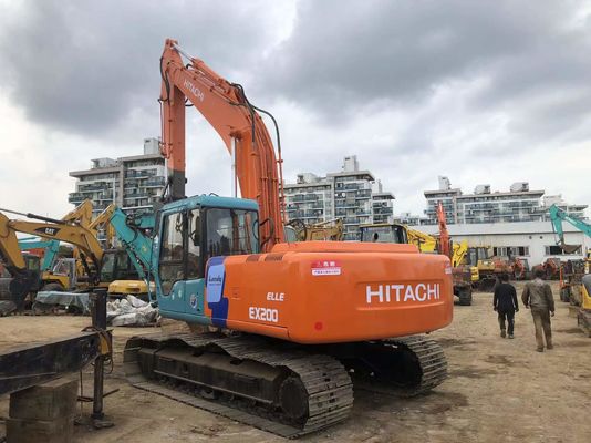 Boa condição de segunda mão 19400KG Orange Hitachi Excavator Zx200 com motor ISUZU AA-6BGIT