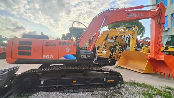 Laranja Bom estado 19400KG Usado Hitachi Excavator Zx200 com 109.6kw de potência