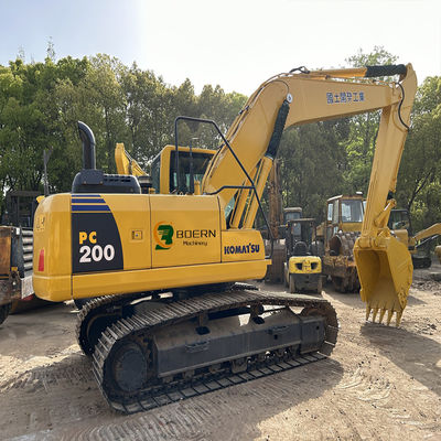 Excavadora usada Komatsu PC200-8 do Japão com engenharia de precisão