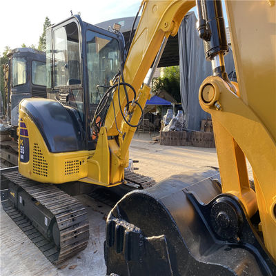 Excavadora Komatsu PC55 de fabricação original de 5 toneladas Pequena Escavação Komatsu Usada