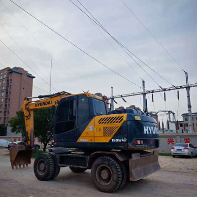 Hyundai 150W-9 Excavadoras usadas 15tons Excavadora de roda hidráulica grande