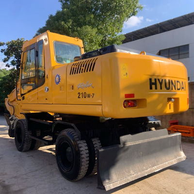 Hyundai Coreia do Sul original usado 210W-7 Roda Excavator Digger Hyundai de alta qualidade para venda