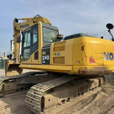 Potente excavador usado da Komatsu PC240 Excavadora hidráulica para projetos de construção