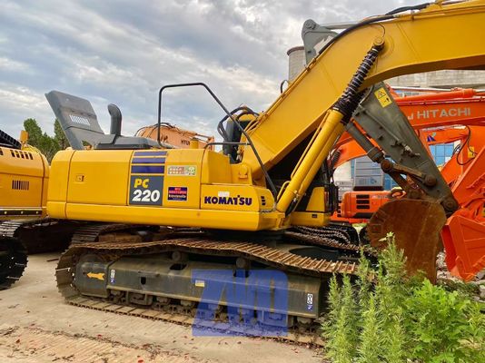 Escavadeira Komatsu PC220 USADA de 22 TONELADAS, Máquina de Construção de 22 toneladas com Motor e Componentes Principais da Engrenagem