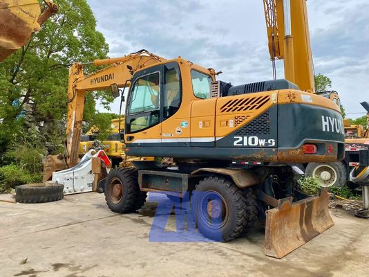 Escavadeira de Rodas HYUNDAI 210W-9 Coreana Original de Segunda Mão 210W-9 21 Toneladas Equipamento de Construção Pesada para Venda