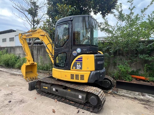 Mini Original Usado 5.5 Toneladas para Escavadeira Pequena Komatsu PC55 Japão com Componentes Principais Motor Bomba