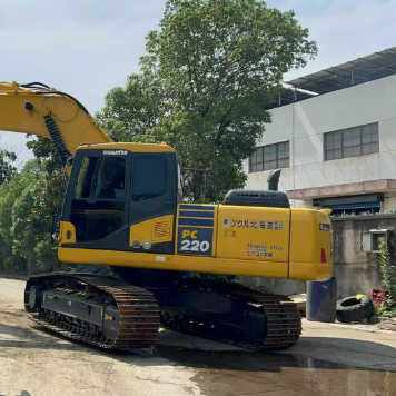 Máquinas de construção usadas Komatsu PC220 PC220-7 Excavadoras Hidráulica Excavadora 22 toneladas Excavadora Komatsu de segunda mão
