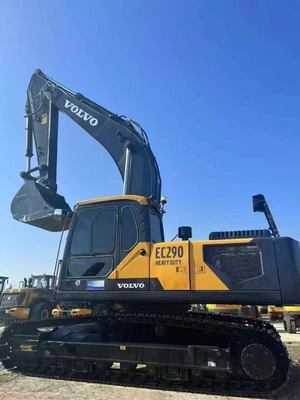 A excavadora hidráulica usada Volvo EC290 de 29 toneladas 2023 tem excelente desempenho inventário completo e serviço perfeito