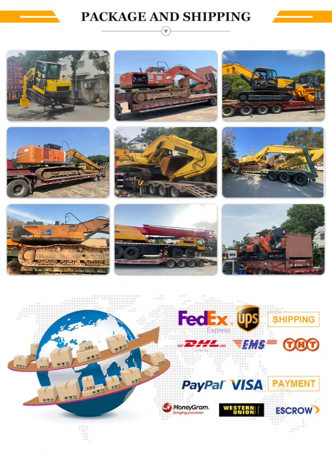 Escavadeira Usada Caterpillar 325B 325BL Cat 325BL 325D 325DL 325D2 Escavadeira Com Motor Potente 6