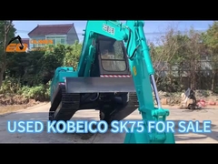 Excavadora de quatro tempos de segunda mão Kobelco SK210LC Recondicionada